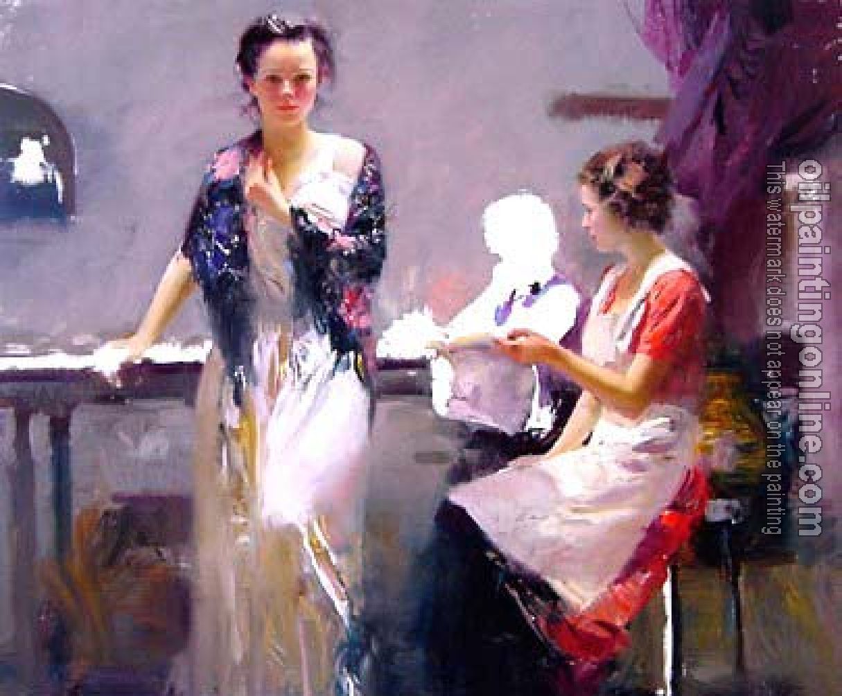 Pino Daeni - Impression oil painting.